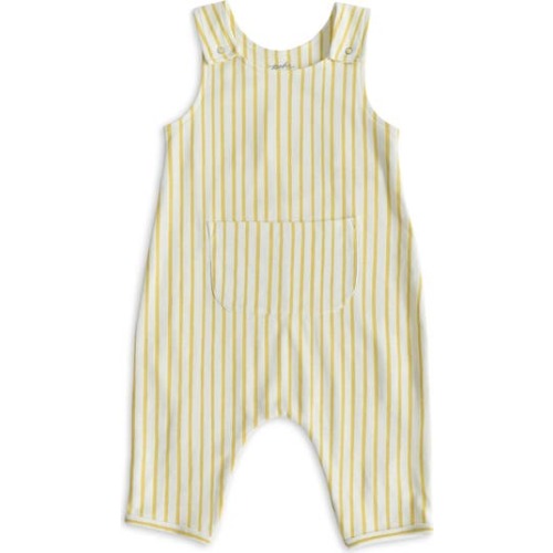Stripes Away Organic Cotton Overalls, 3-6 M