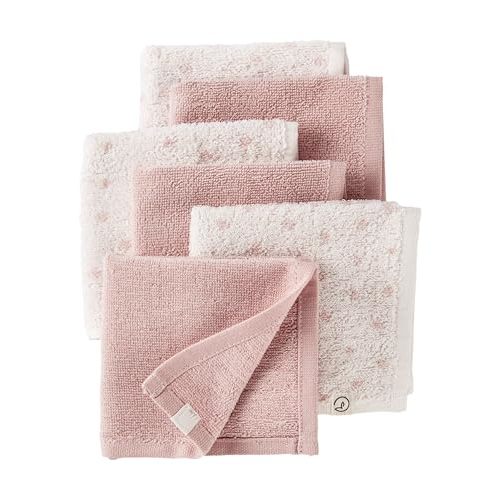 little planet by carter's Baby 6-Pack Organic Cotton Wash Cloths, Pink Multi, OSZ