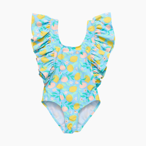 Snapper Rock Swimwear Wide Stripe Frill Swimsuit - Multi, 6-12m