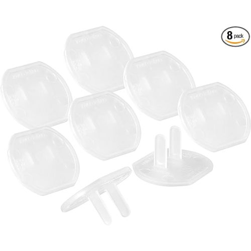 Power Gear 50271 Plastic Outlet Covers, 8 Pack, Clear