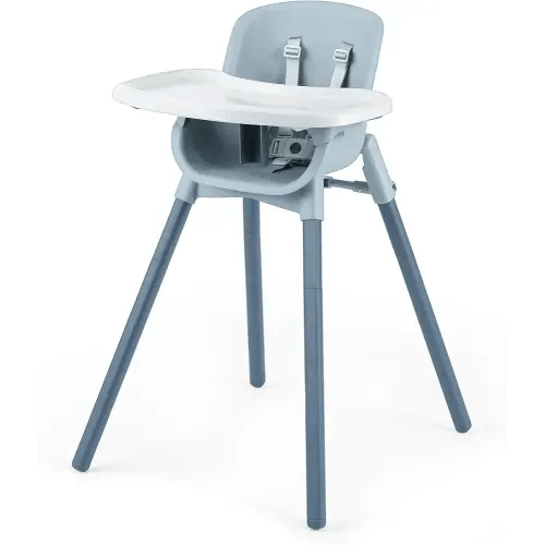 Chicco Zest 4-in-1 Folding High Chair, Feeding Chair, Toddler Chair and Youth Stool, Multi-Use Easy Clean High Chair | Capri/Blue