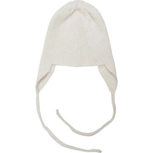Babys Piura Merino Wool Cashmere Bonnet, Off White - HutteliHut | Maisonette