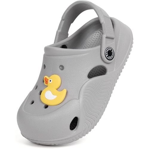 Toddler Cute Garden Clogs Boys Girls Slip On Shoes Summer Lightweight Outdoor Slides Sandals Infant Children Beach Pool Shoes (Toddler/Little Kids)