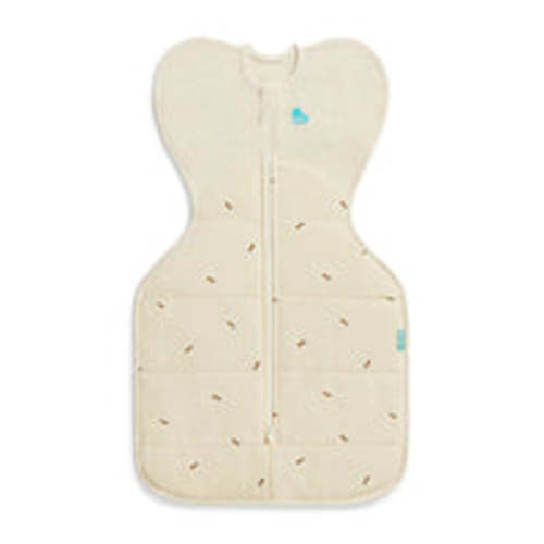 Love To Dream Swaddle Up Sleep Bag 2.5T Quilted Stretch Cotton Bees Oatmeal