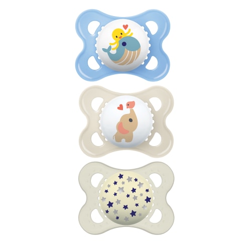 MAM Day & Night Pacifier, 0-6 Months, 3 pack