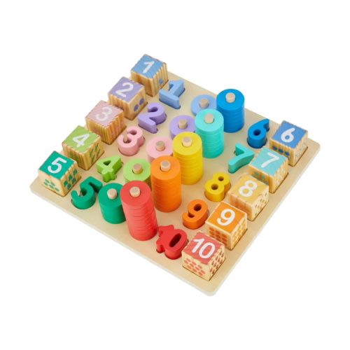 Wooden Play: Wooden Mega Stack and Count
