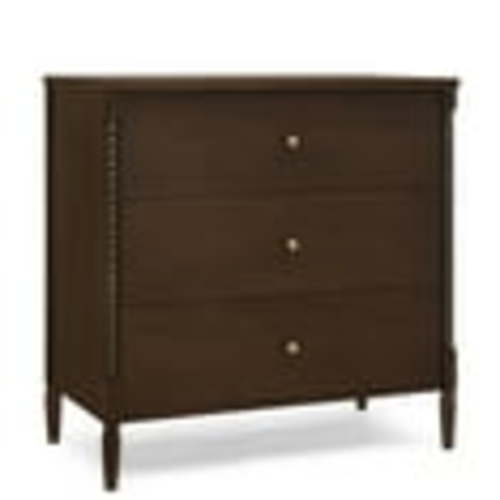 Delta Children Lily 3 Drawer Dresser with Interlocking Drawers, Walnut Espresso
