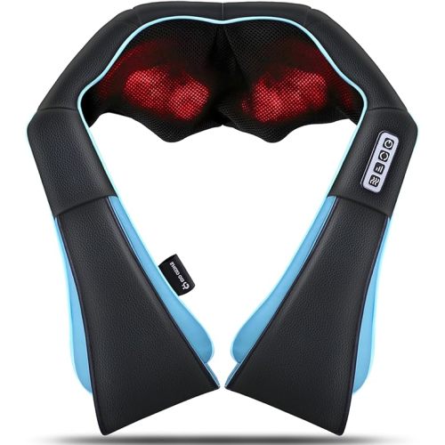Mo Cuishle Shiatsu Back Shoulder and Neck Massager with Heat, Electric Deep Tissue 4D Kneading Massage, Best Gifts for Women Men Mom Dad, Fathers Day, Mothers Day, Christmas Gifts