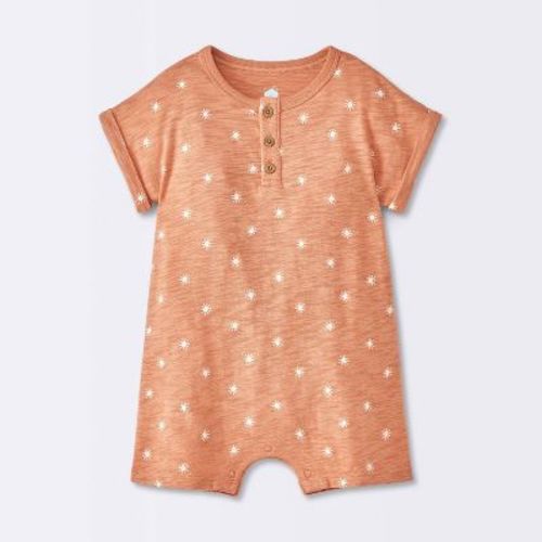 Baby Boys' Printed Romper - Cloud Island™ Cream 6-9M