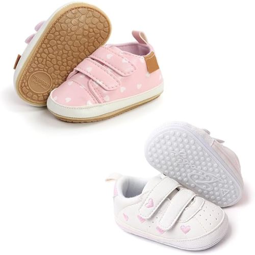 Baby Girls Boys Shoes Soft Anti-Slip Sole Newborn First Walkers High Top Canvas Denim Unisex Infant Sneaker