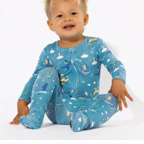 Dragon Dreams Bamboo Convertible Footie