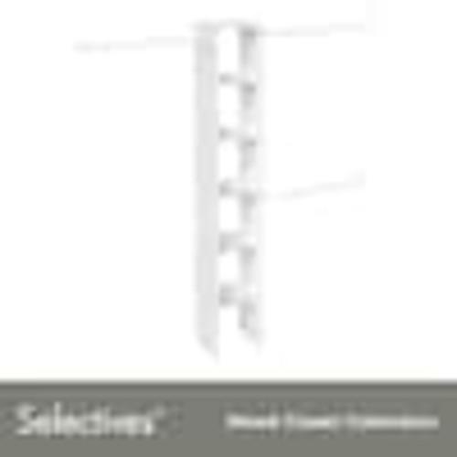 ClosetMaid Selectives 12 in. W White Custom Tower Wall Mount 6-Shelf Wood Closet System 7033
