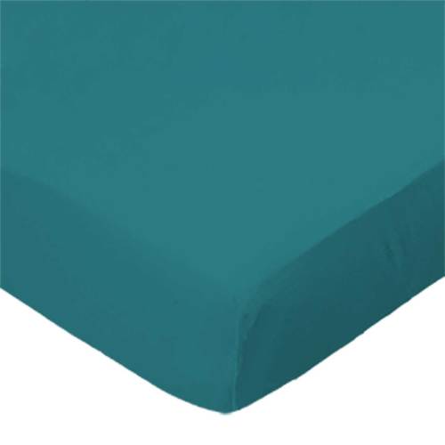 SheetWorld Fitted Pack N Play Playard Sheet Compatible with Chicco Alfa Lite Playard 29 x 43 inches, 100% Cotton Woven, Solid Teal Woven