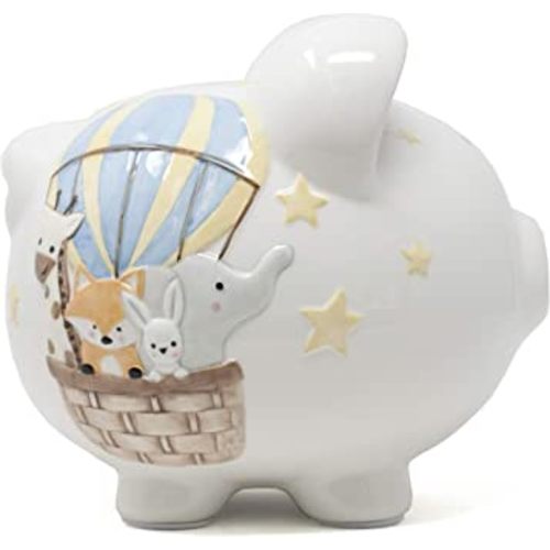 Child to Cherish Ceramic Piggy Bank, Air Balloon