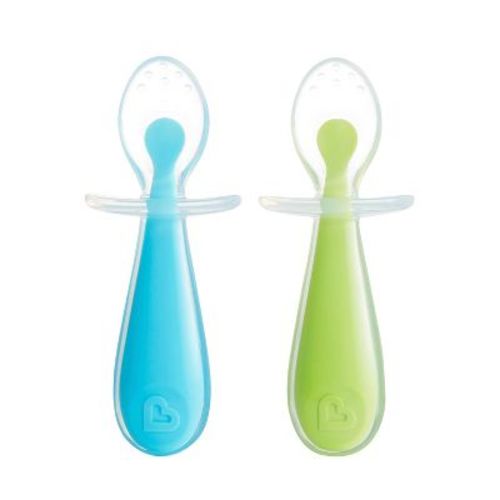 Munchkin Gentle Scoop Spoons - Pink/purple - 2pk