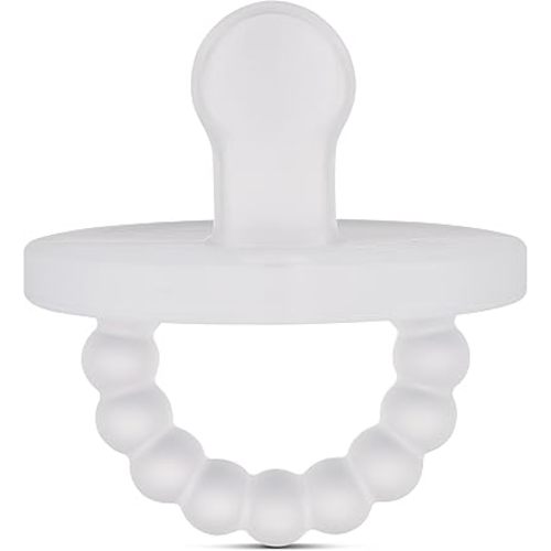 Ryan & Rose Cutie PAT Pacifier Teether (Slant, Clear)