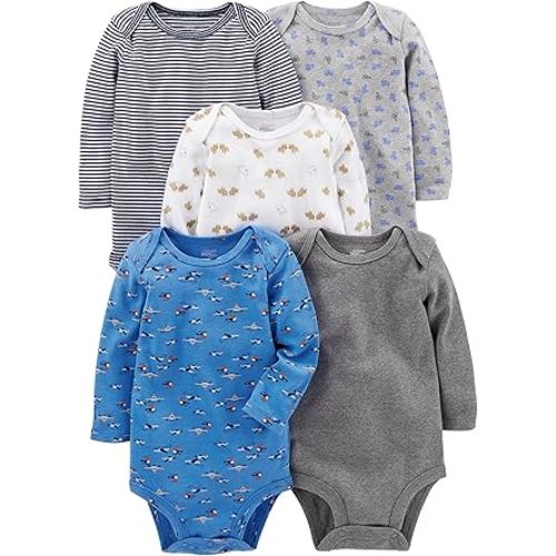 Simple Joys by Carter's Unisex Babies' Long-Sleeve Bodysuit
