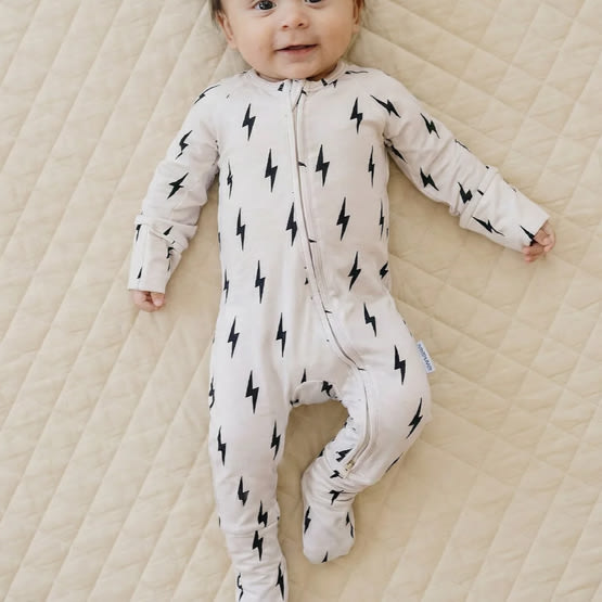 Bamboo Zip Romper | Little Bolt