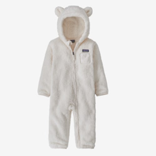 Baby Furry Friends Bunting, Birch White, 0-3 months