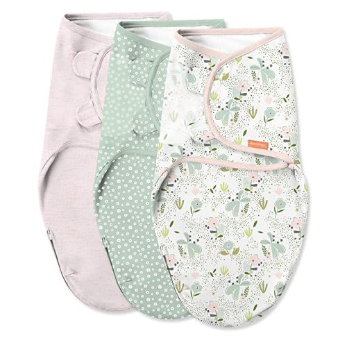 SwaddleMe Easy Change Swaddle – Size Small/Medium, 0-3 Months, 3-Pack (Peekaboo Panda)