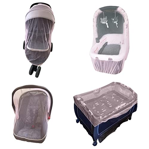 Enovoe Pink Mosquito Net for Baby Stroller - Durable Cover for Cribs, Bassinets, Cradles & Playards