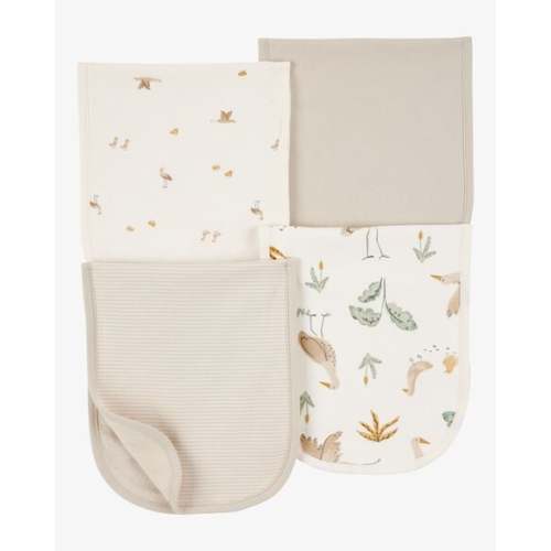 Baby 4-Pack Burp Cloths - Ivory/Brown - Carter's | Carter's