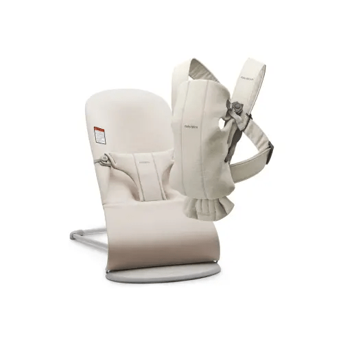 Bouncer Bliss Convertible Jersey Baby Bouncer & Baby Carrier Mini Bundle