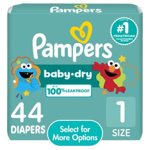 Pampers Diapers - Size 1 - 44ct