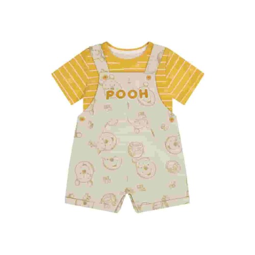 Winnie The Pooh Baby Boy Shortall Set, Sizes 0/3 Months-24 Months
