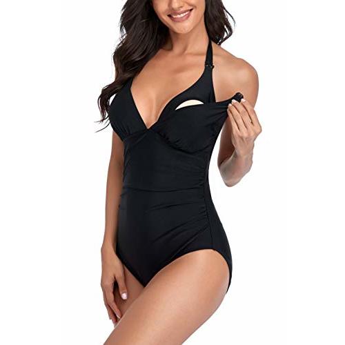 EastElegant Women's Nursing Swimwear One Piece Breastfeeding Swimsuits Bikini