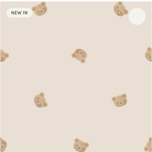 Cozy Bear Wallpaper in Stone – I Love Wallpaper