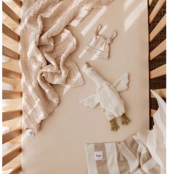 Fitted Cot Sheet - Cream