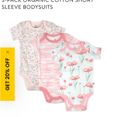 3-Pack Organic Cotton Short Sleeve Bodysuits | Honest Baby Clothing
