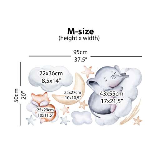 Cute Animals in the Clouds