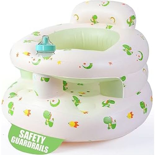 Upgraded Inflatable Baby Seat for Babies 4-36 Months, Inflatable Baby Chair Sit Me Up Floor Seat for Baby, Back Support Baby Seats for Infants for Sitting Up with Built in Air Pump