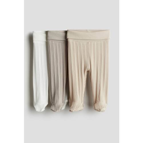 3-PACK FOLDOVER-WAIST LEGGINGS