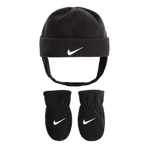 Baby / Toddler Nike Swoosh Fleece Cap & Mittens Set