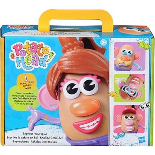 Potato Head Express Yourspud Playset with 1 Potato Body and 32 Accessories, Creative Toddler and Preschool Toys for Boys and Girls 2 Years and Up (Amazon Exclusive)