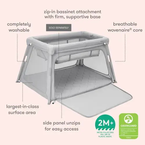 Newton Deluxe Travel Crib & Play Yard + Bassinet Attachment