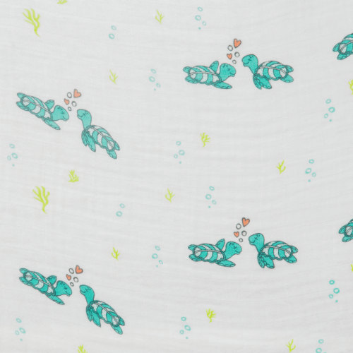 Honu Honi Muslin Swaddle Blanket - Coco Moon