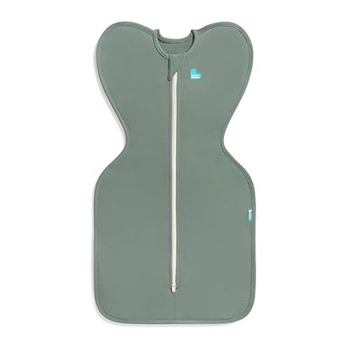 Love to Dream Swaddle UP, Baby Sleep Sack, Self-Soothing Swaddles for Newborns, Get Longer Sleep, Snug Fit Helps Calm Startle Reflex, New Born Essentials for Baby, 1.0 TOG, 13-19 lbs, Deep Olive