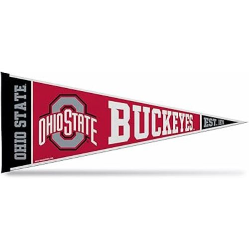 Rico Industries NCAA Exclusive 12" x 30" Felt Wall Décor Pennant - Great for Home/Bed Room/Man Cave Décor