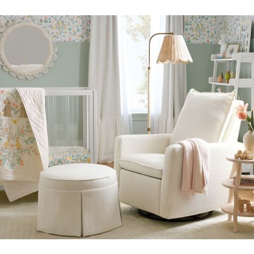 Box Pleat Ottoman