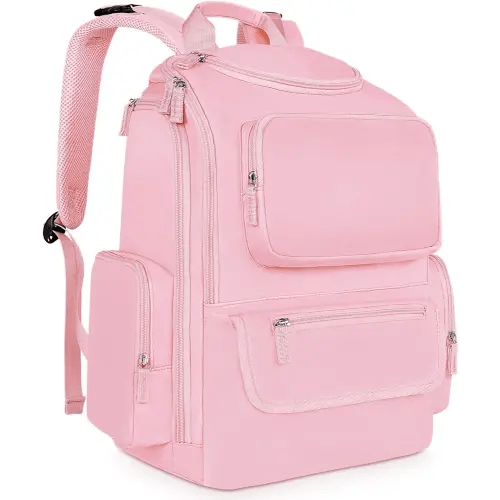 Mancro Large Diaper Bag Backpack Baby Backpack Pink