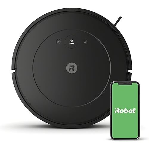 iRobot Roomba Vac Robot Vacuum (Q0120) - Easy to use, Power-Lifting Suction, Multi-Surface Cleaning, Smart Navigation Cleans in Neat Rows, Self-Charging, Alexa