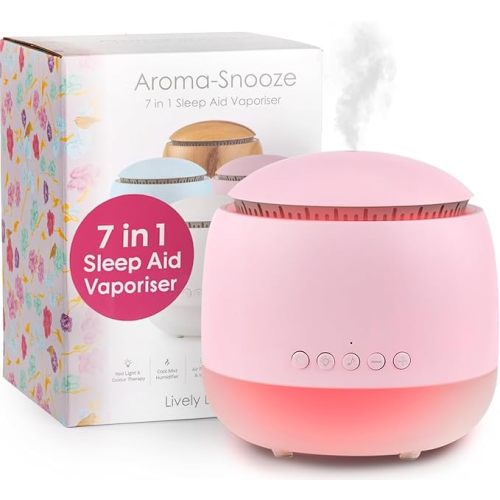Aroma-Snooze Aromatherapy Diffuser - Sleep Aid Humidifier & Sound Machine for Peaceful Sleep | 7-in-1 Functionality, Purified Mist for Fresh Air, with Soothing Sounds, Scents & Calming Colours : Amazon.com.au: Health, Household & Personal Care