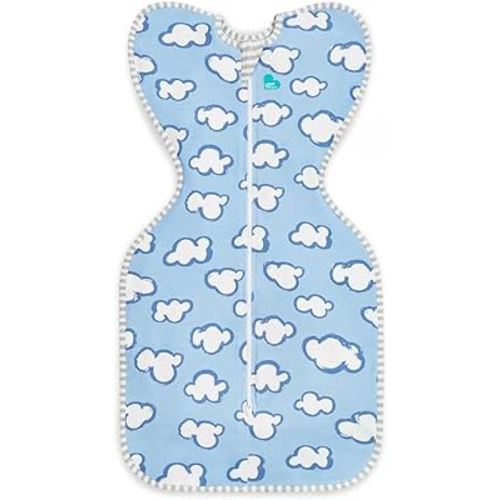 Love to Dream Swaddle UP, Baby Sleep Sack, Self-Soothing Swaddles for Newborns, Get Longer Sleep, Snug Fit Helps Calm Startle Reflex, New Born Essentials for Baby, 13-19 lbs, Daydream Blue