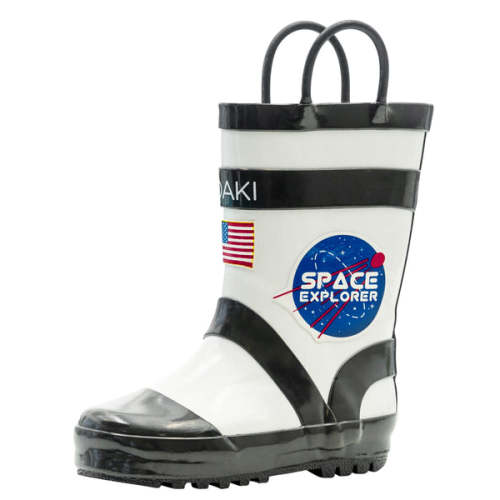 Astronaut Loop Handle Rubber Rain Boots