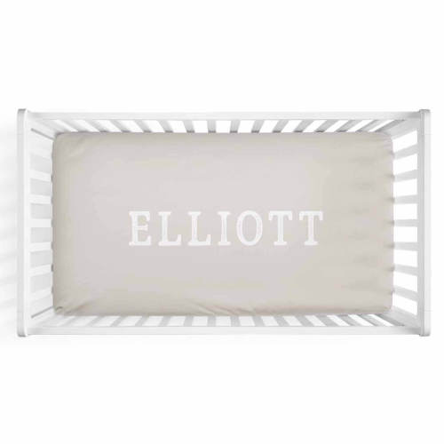 Color Story | Sand Personalized Crib Sheet