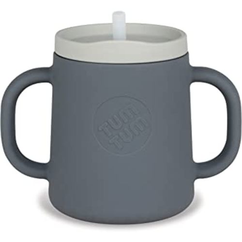 3 way Baby Trainer Cup, Designed with Feeding Specialist, 180ml (Grey)